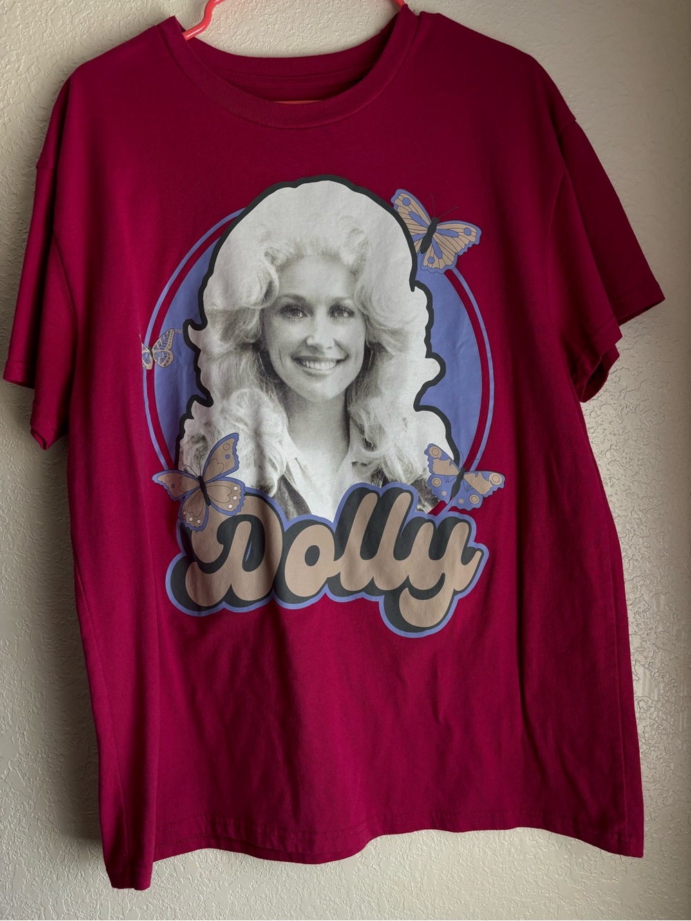 Dolly Graphic Tee - Women's Magenta Butterfly Top